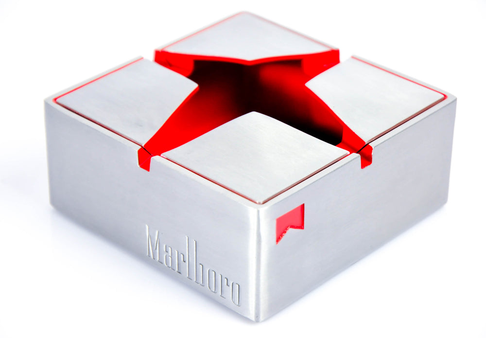 Cendrier Marlboro Cigarettes Design Étoile en acier massif