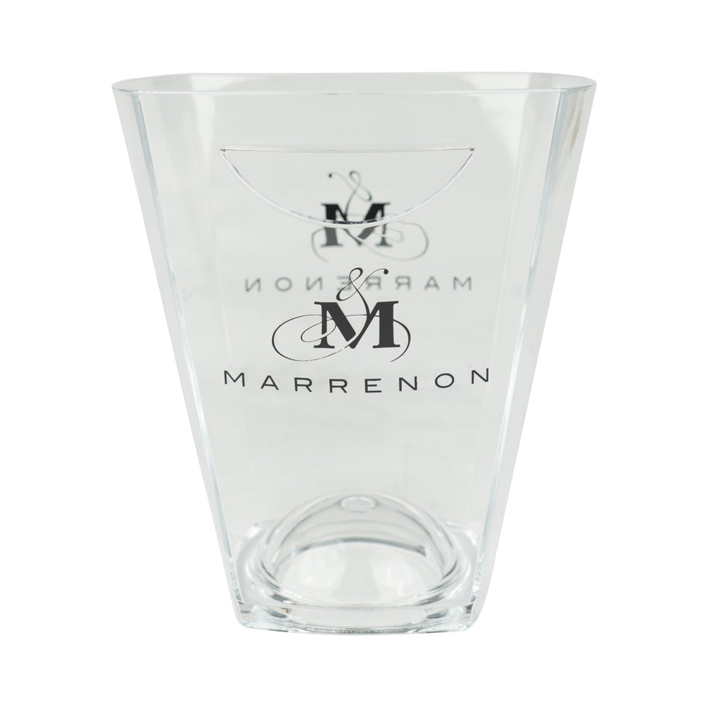Marrenon Refroidisseur de bouteilles Boissons Bac à glaçons Récipient à glaçons Refroidisseur à vin