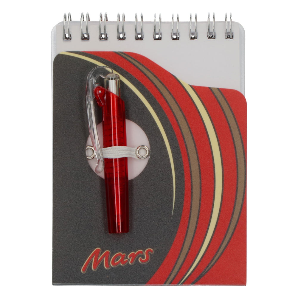 Bloc-notes Mars Rum avec stylo – Noir, compact, pour prendre des notes et noter ses idées