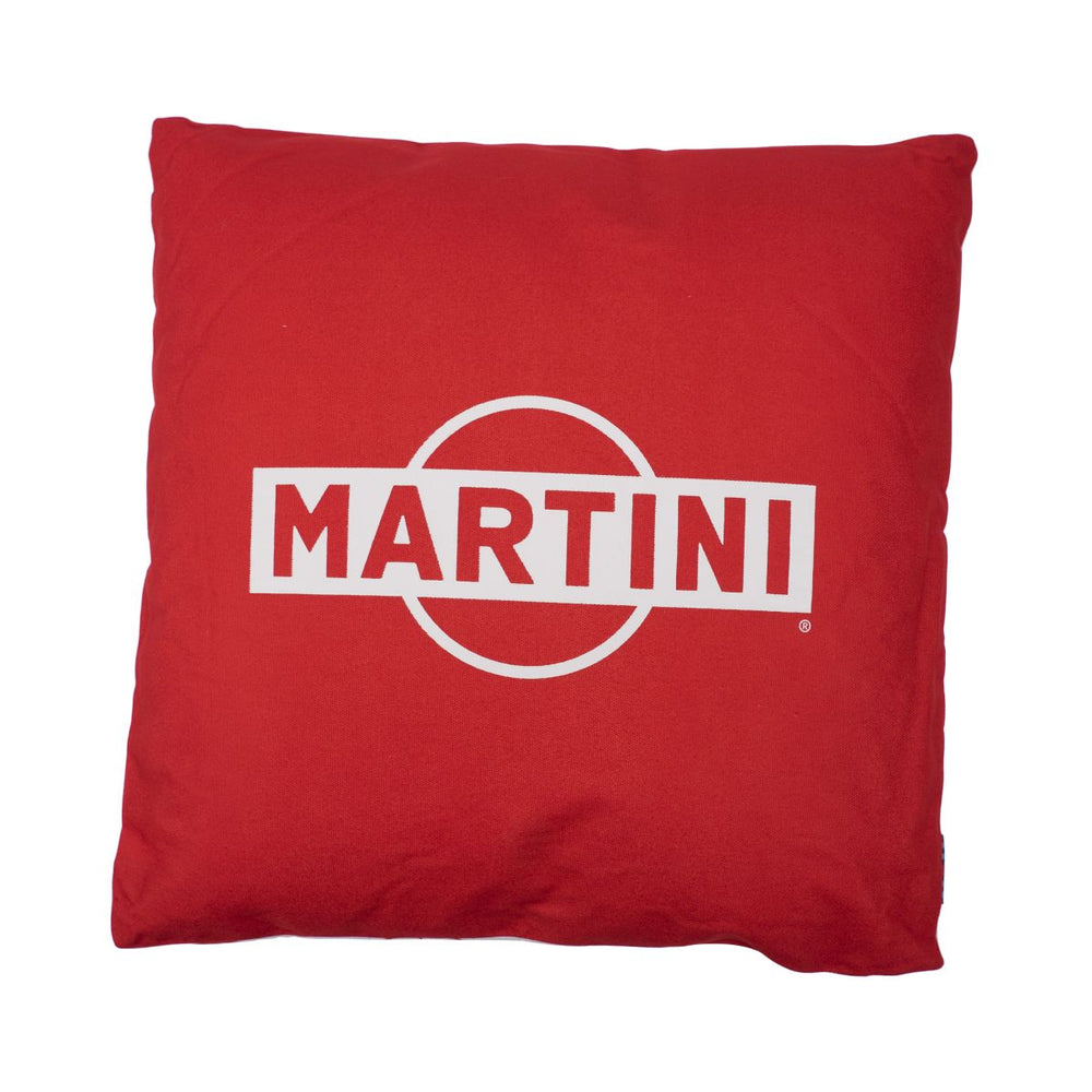Coussin Martini 40 x 40 cm Coussin réversible Rouge Blanc Décoration Canapé Salon Extérieur