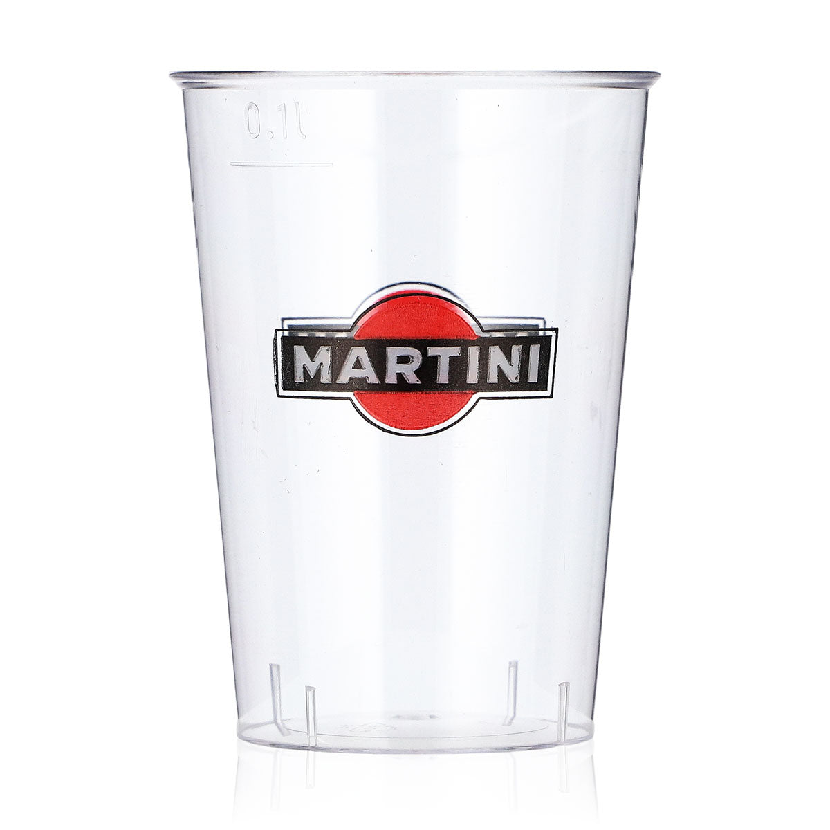 Verre à liqueur Martini, lot de 40, 0,1 l, logo rouge, gobelet jetable en plastique, Kölsch – Vue 2
