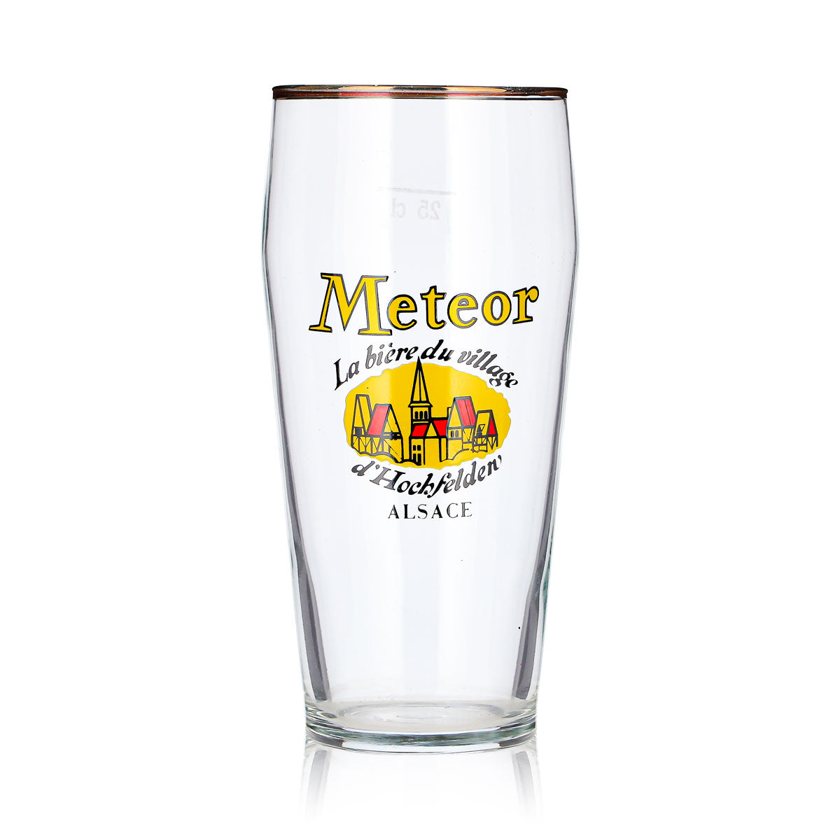 Verre à bière Meteor, gobelet de 0,25 l, Alsace, bord doré – Vue 2