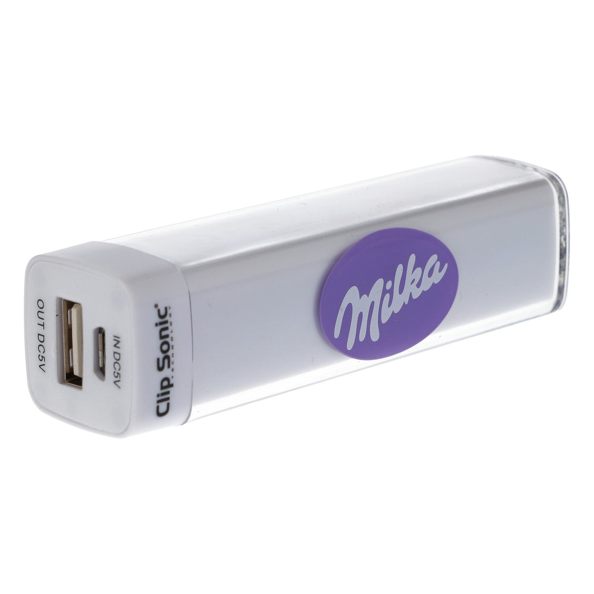 Milka Clip Sonic Powerbank Batterie externe 2600 mAh Pack batterie Chargeur