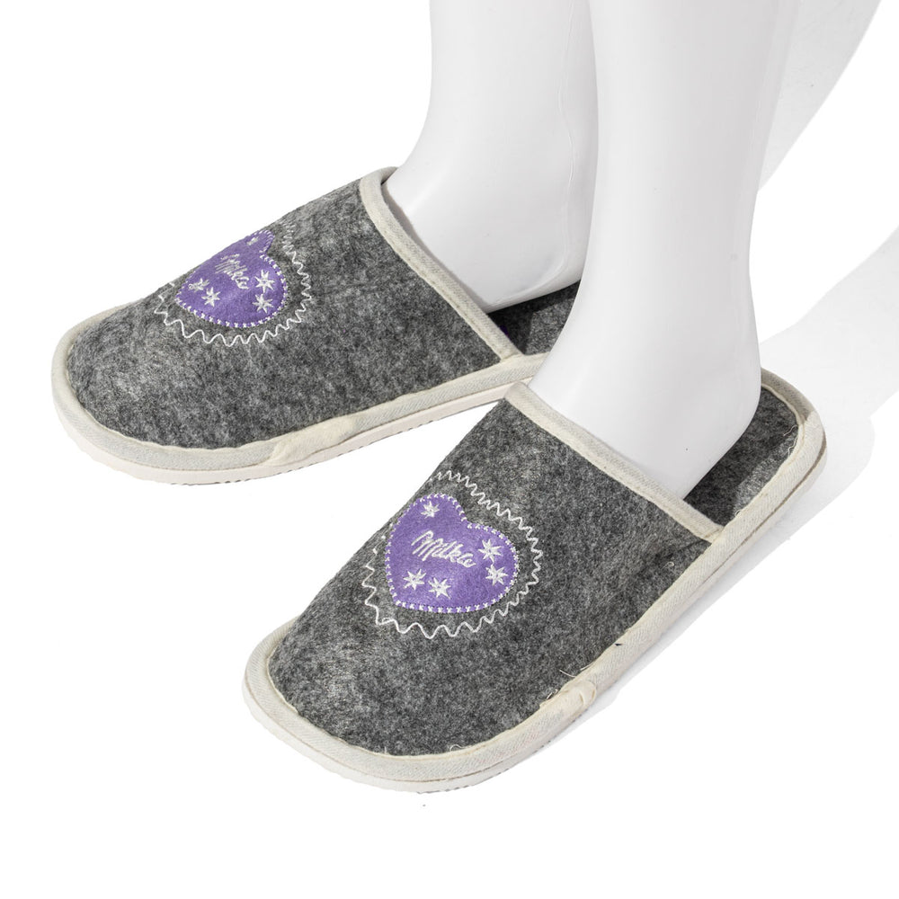Chaussons en feutre Milka Chocolat Pantoufles Chaussons d'intérieur 39-41
