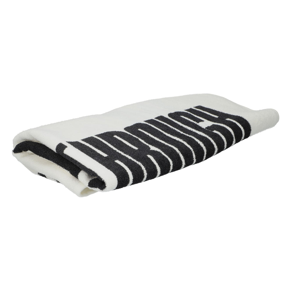Serviette de plage Miller Beer, 145 x 87 cm, blanche, en coton, pour la plage, la piscine et le sauna