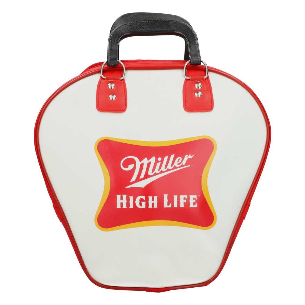 Sac à bière Miller « Bowling Bag » pour 1 boule, avec compartiment à boule et poignées de transport, rouge