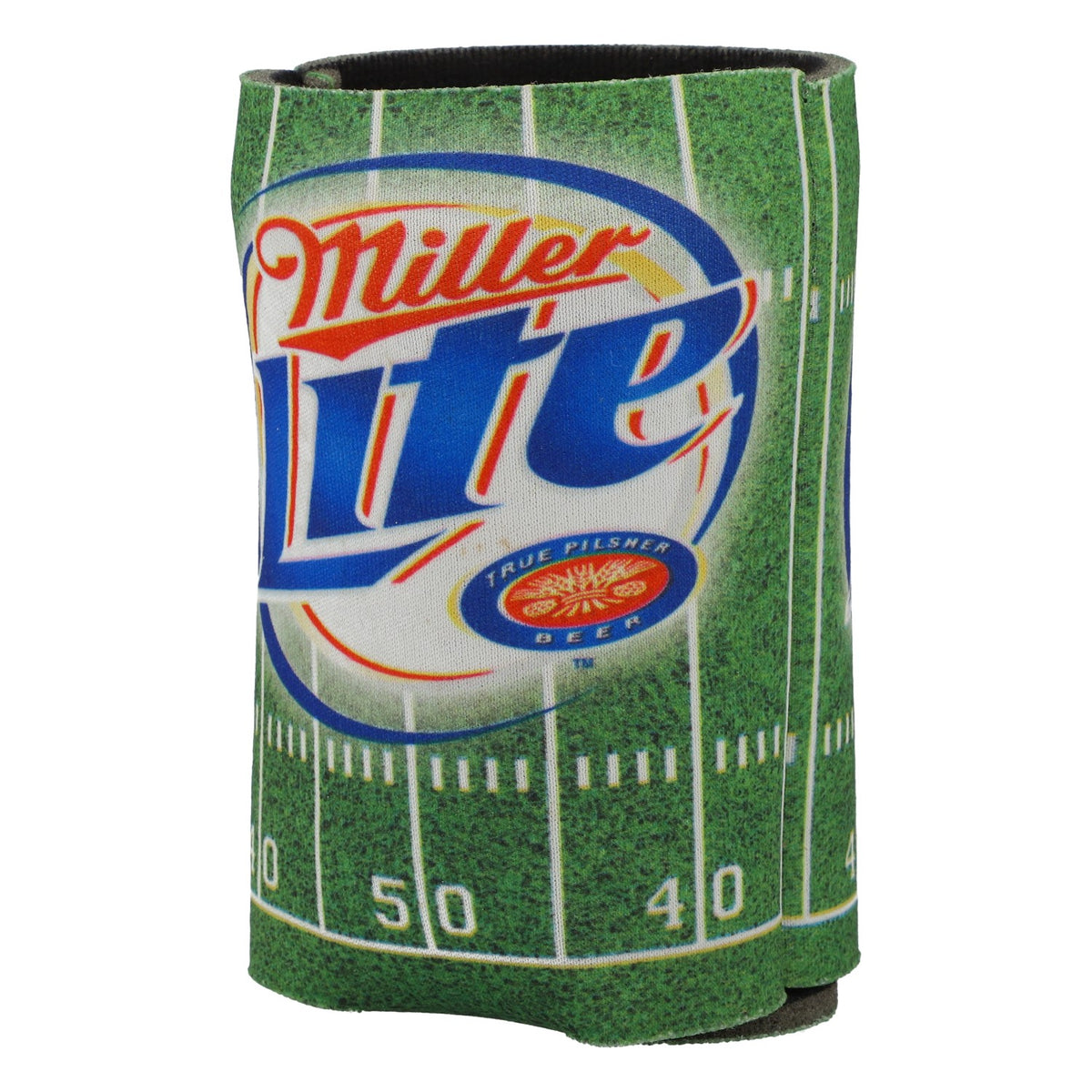 Porte-canettes Miller Lite en néoprène, motif football américain, vert – Vue 3