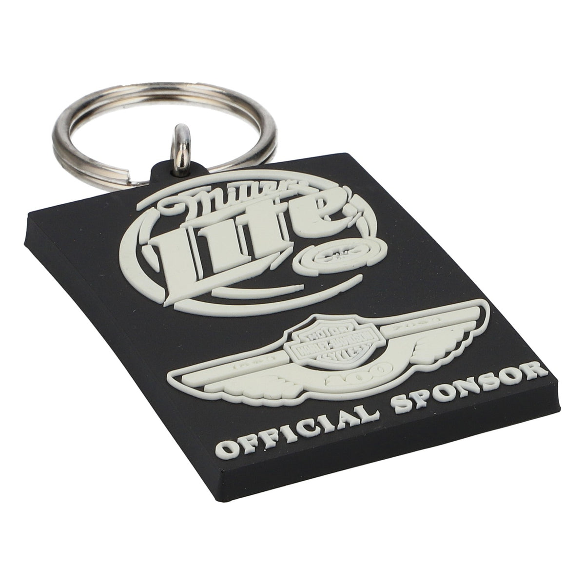 Porte-clés Miller Lite Harley-Davidson en caoutchouc - Sponsor officiel