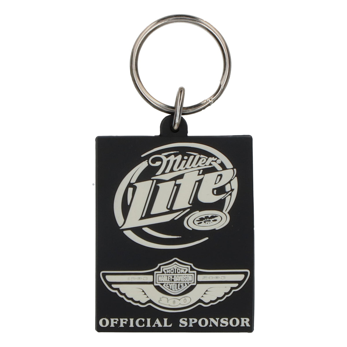 Porte-clés Miller Lite Harley-Davidson en caoutchouc - Sponsor officiel – Vue 2