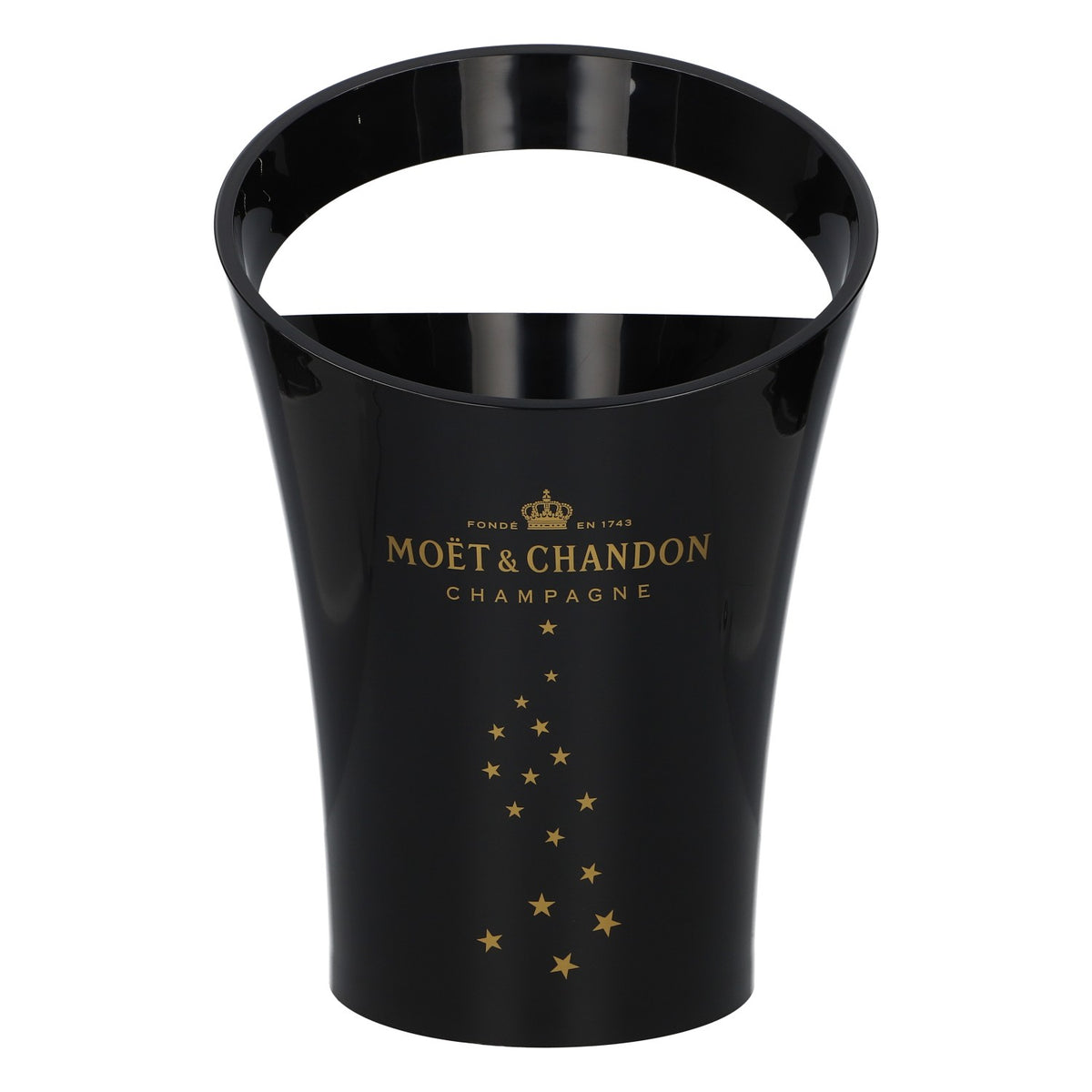 Seau à champagne Moët & Chandon en acrylique, modèle « Single Star », noir – Vue 2
