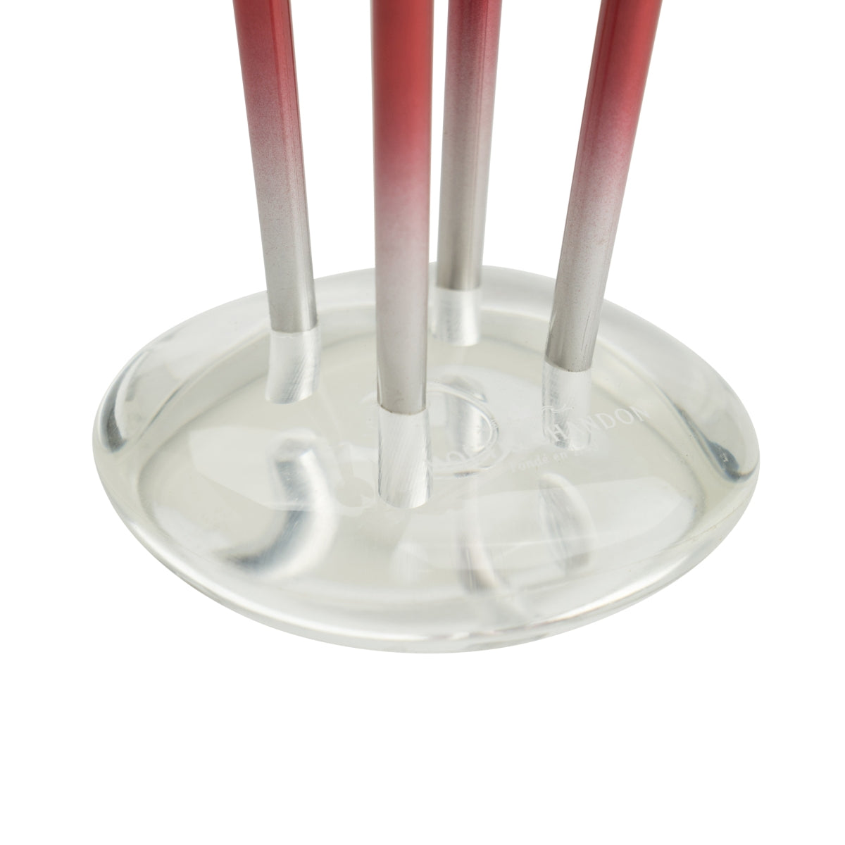 Moët & Chandon, ensemble porte-verres à champagne avec 6 verres + 4 tulipes + support rouge – Vue 4