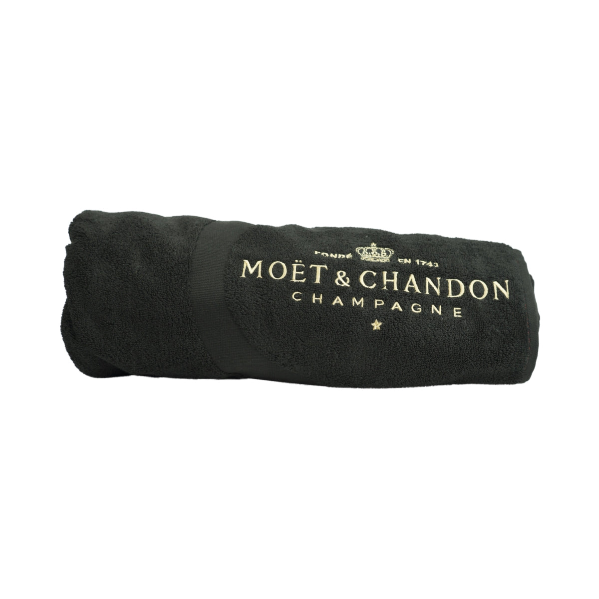 Serviette de plage Moët & Chandon Champagne 160 x 80 cm, noire Be Fabulous