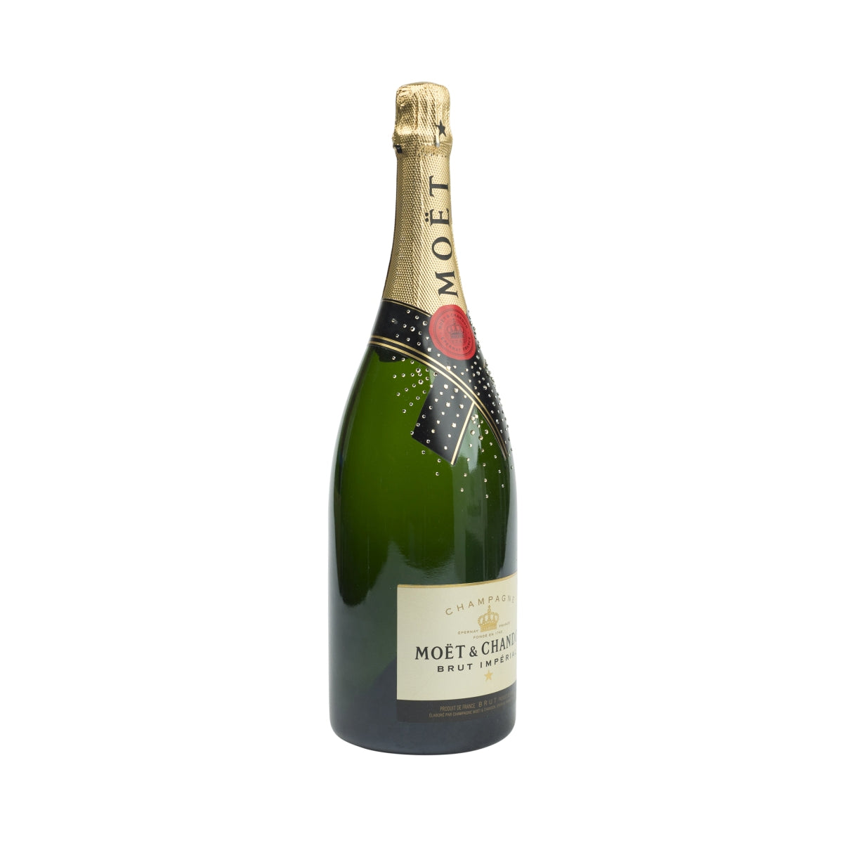 Moët & Chandon Champagne bouteille décorative VIDE Swarovski 1,5 L Magnum présentoir décoratif – Vue 2