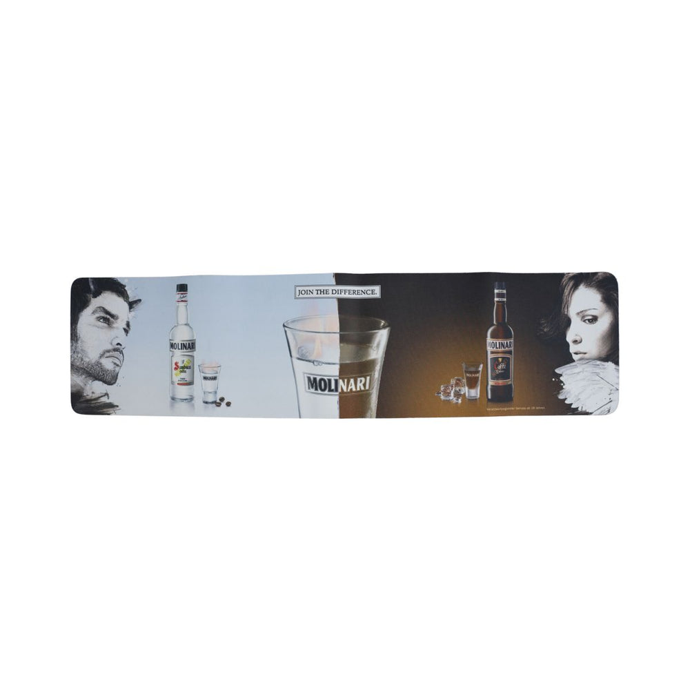 Molinari Sambuca Tapis de bar 80x20 Long Tapis de service Tapis égouttoir Tapis de comptoir