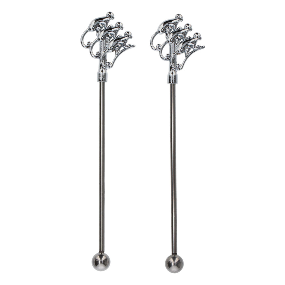 Monkey Shoulder Gin Stirrer 14 cm, petit modèle, neuf, acier inoxydable argenté, bâtonnet mélangeur