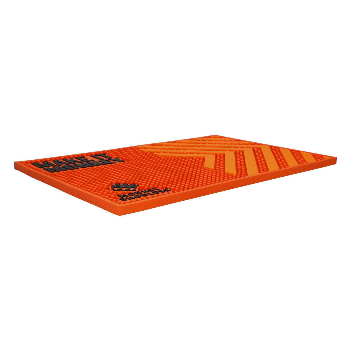 Tapis de bar Monkey Shoulder pour whisky, 45 x 30 cm, neuf, en caoutchouc orange, tapis d'égouttage, tapis de passage – Vue 2