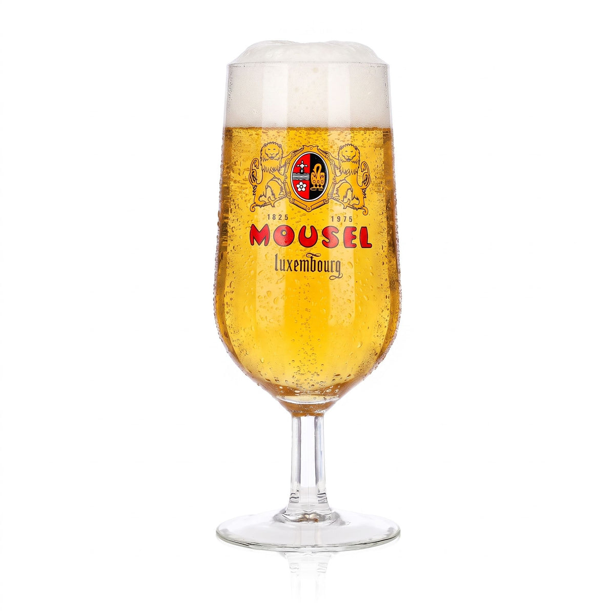 Verre à bière Mousel 0,25 l, forme de coupe, Luxembourg