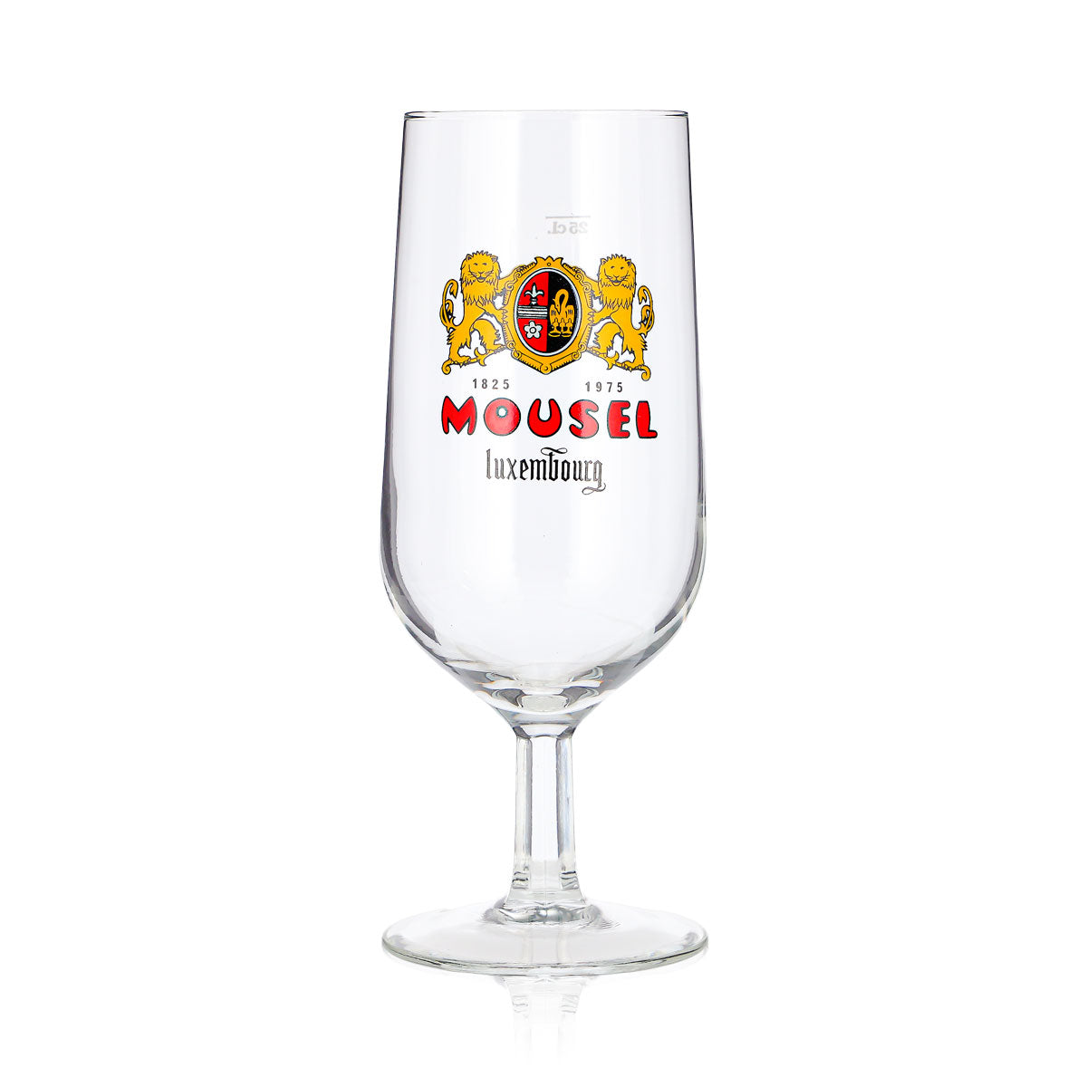 Verre à bière Mousel 0,25 l, forme de coupe, Luxembourg – Vue 2