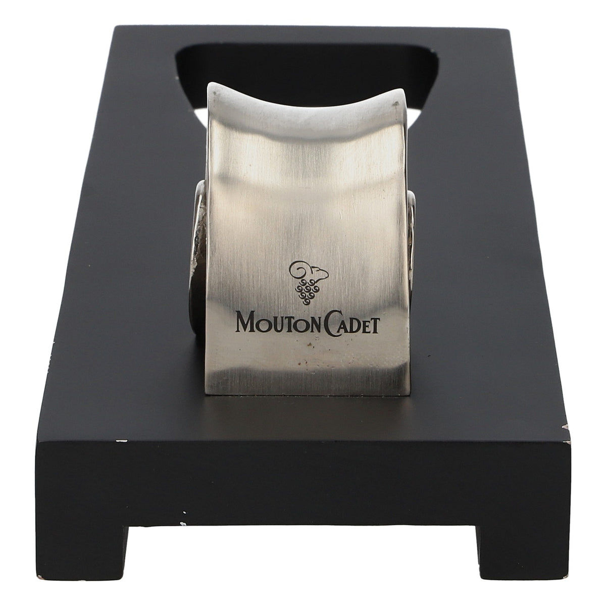 Porte-bouteilles de vin Mouton Cadet, présentoir de table, support métallique noir, cadeau – Vue 4