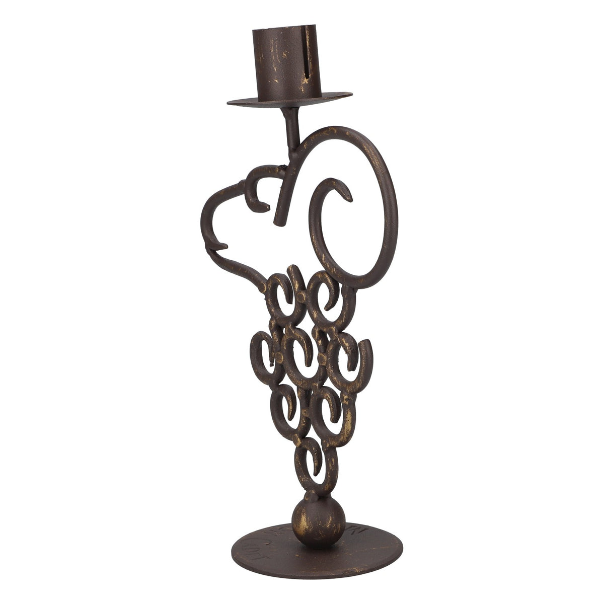 Bougeoir décoratif Mouton Cadet en métal gris – Vue 3
