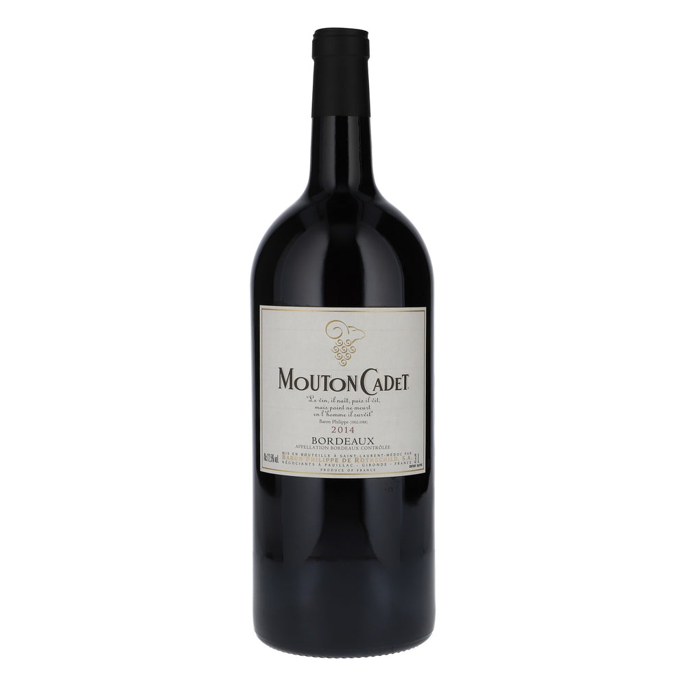 Bouteille décorative de vin Mouton Cadet 3 l, Bordeaux 2014, 12,5 % vol.