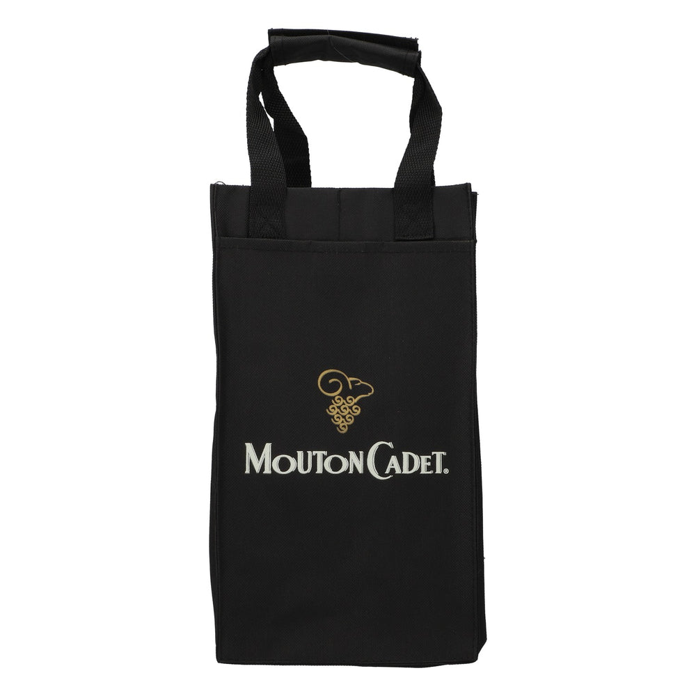 Sac à vin Mouton Cadet, porte-bouteilles à 4 compartiments, noir