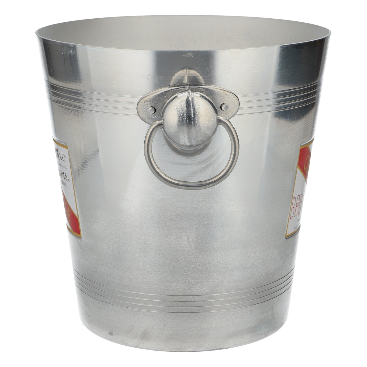 Seau à glace Mumm pour champagne, refroidisseur de bouteilles, Cordon Rouge, champagne brut, métal argenté – Vue 3