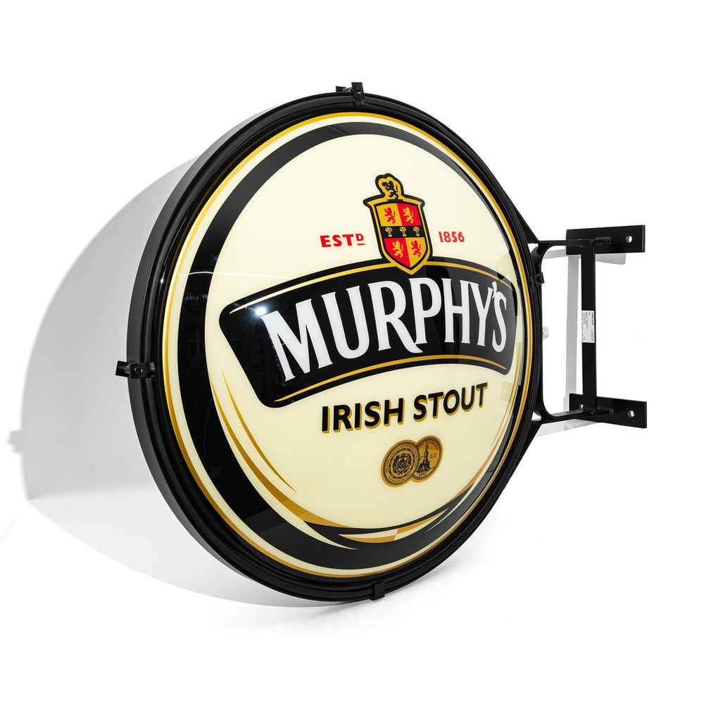 Enseigne lumineuse Murphy's Beer Publicité lumineuse Extérieur Caisson lumineux double face