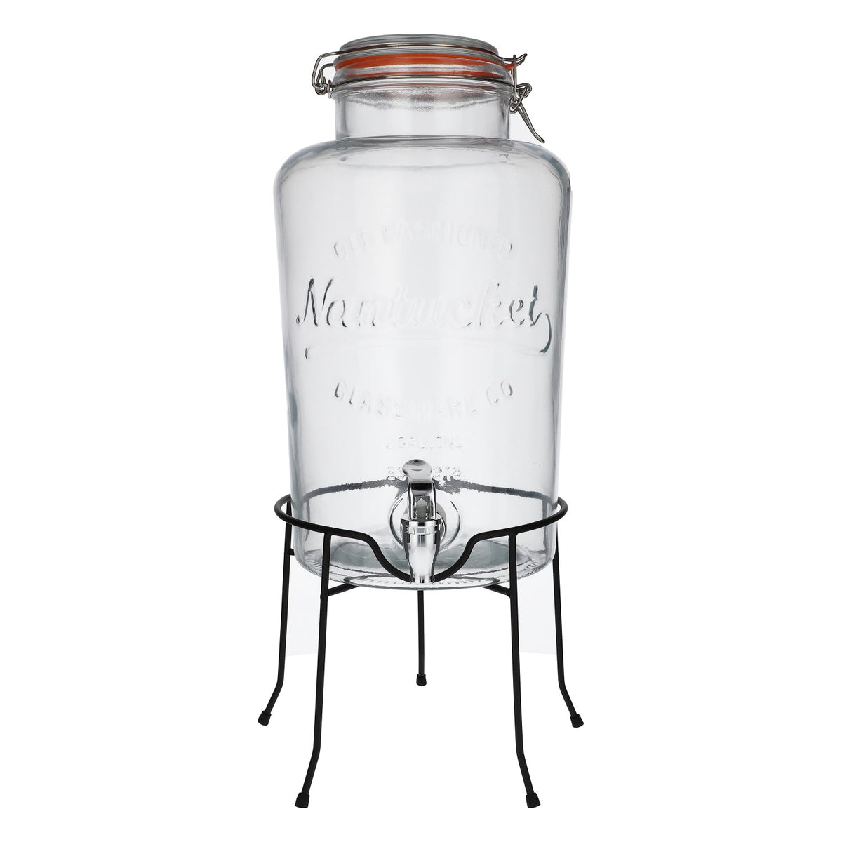Distributeur de boissons gazeuses Nantucket avec support métallique 8 litres