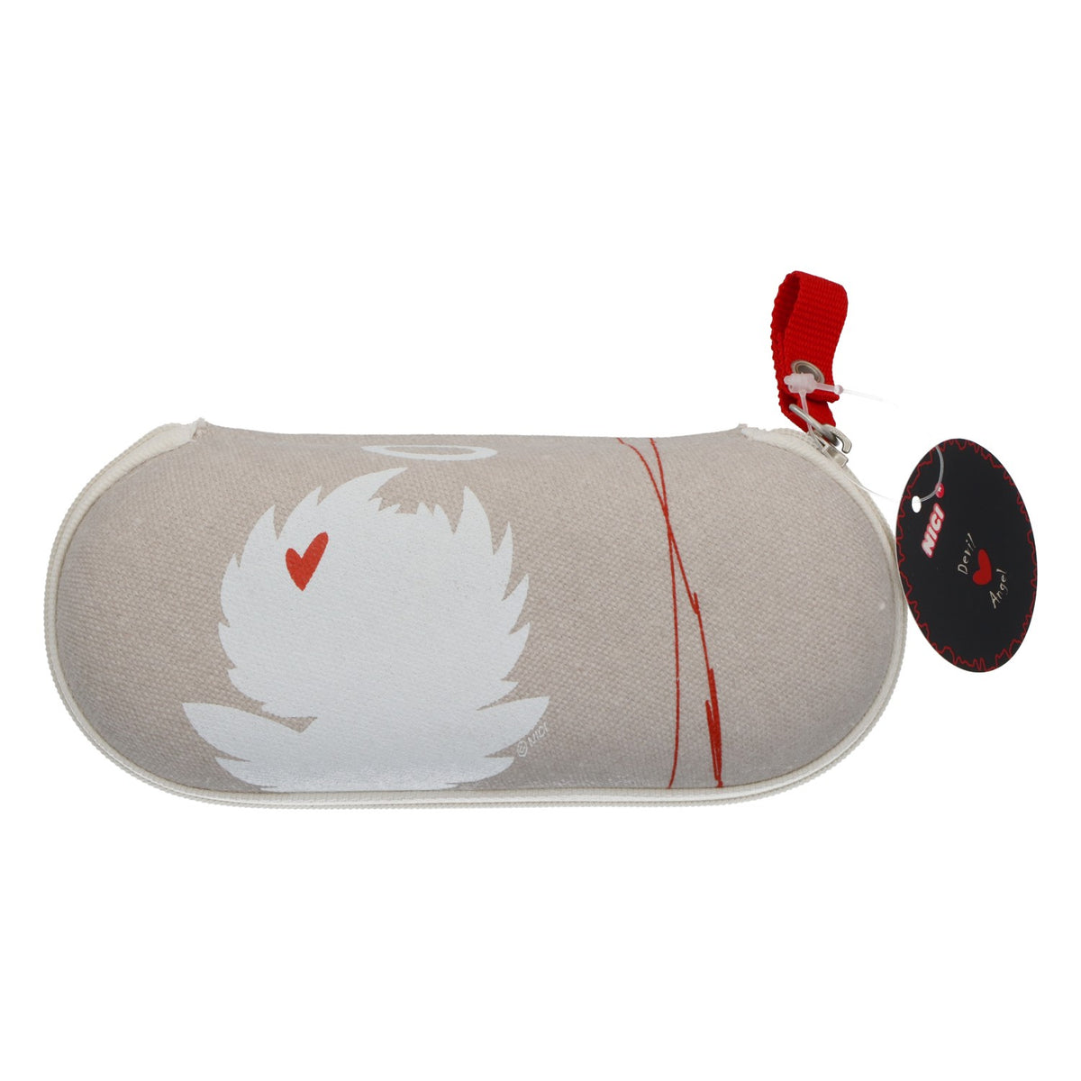 Étui à lunettes Nici Spielzeug, étui rigide pour lunettes de soleil, motif « Angel », blanc, en plastique – Vue 2