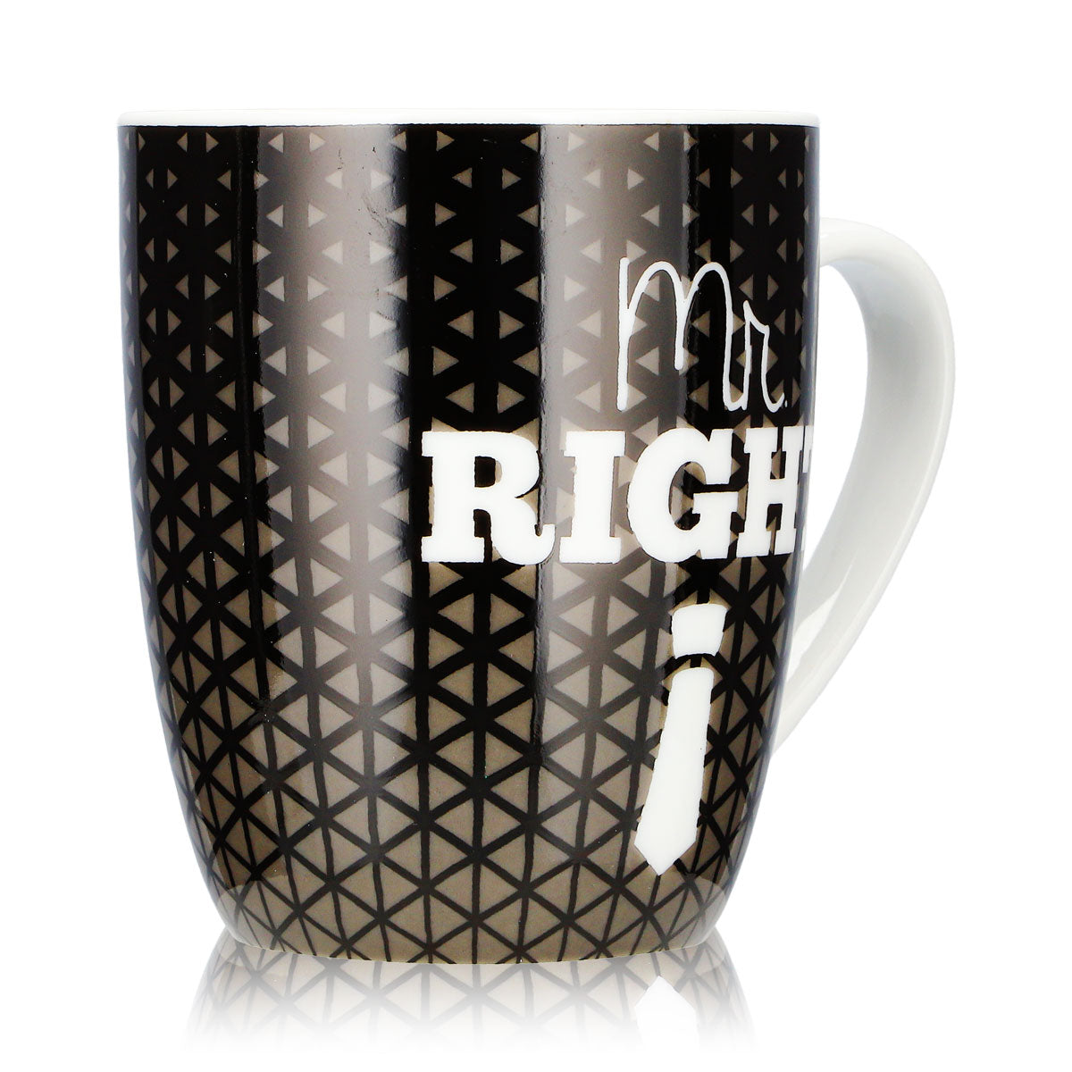 No Name Autres Verre 0,35 l Mr. Right Tasse pour toi, noire, en céramique – Vue 2
