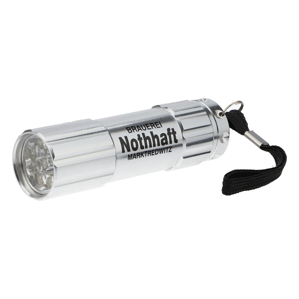 Lampe de poche Nothaft Bier, Marktredwitz, argentée, 9 LED, en plastique, produit dérivé
