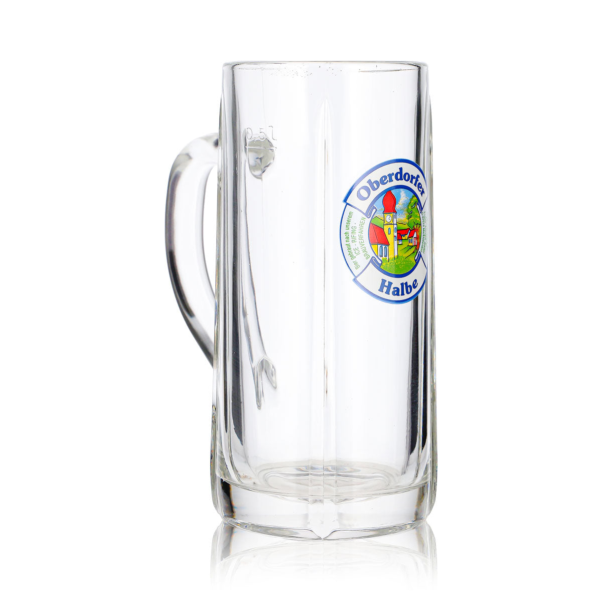 Verre à bière Oberdorfer, chope de 0,5 l, demi-relief, Fidenza – Vue 3