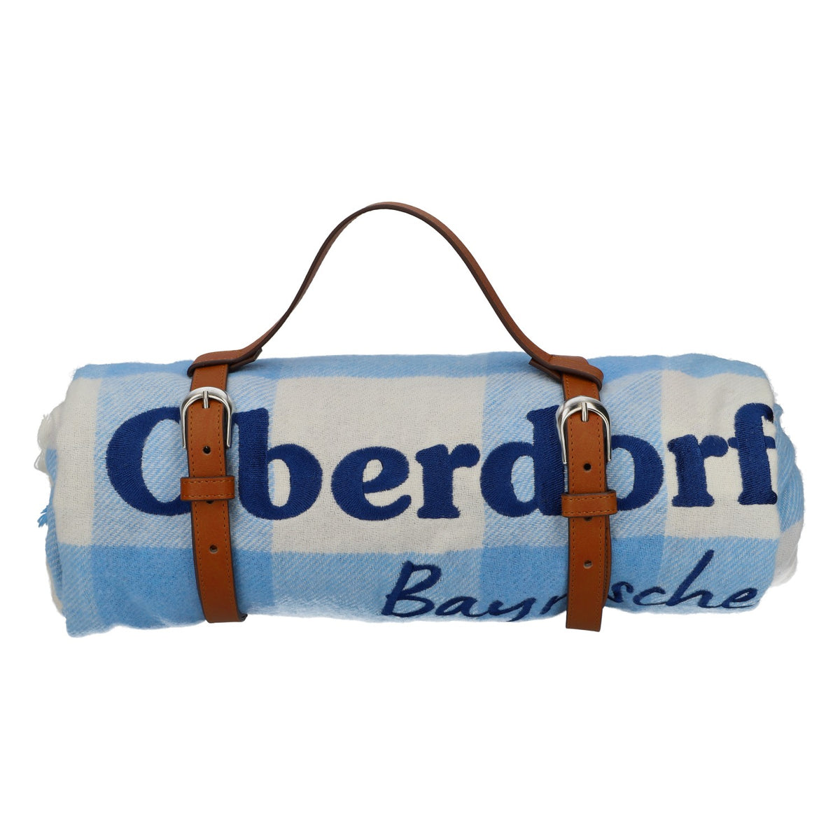 Couverture de pique-nique Oberdorfer Bier Face inférieure imperméable Lanière en cuir – Vue 2