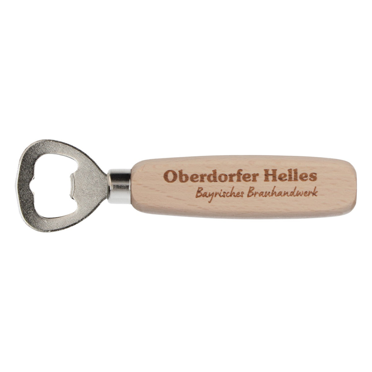 Ouvre-bouteille rétro Oberdorfer Bier, décapsuleur, poignée en bois – Vue 2