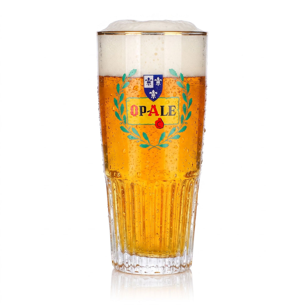 Verre à bière Op-Ale, 0,33 l, bord doré en relief