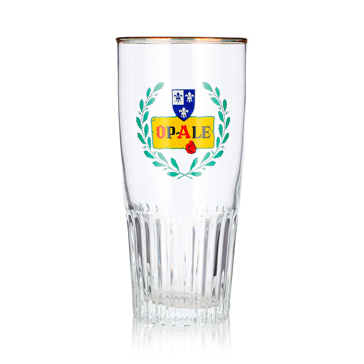 Verre à bière Op-Ale, 0,33 l, bord doré en relief – Vue 2