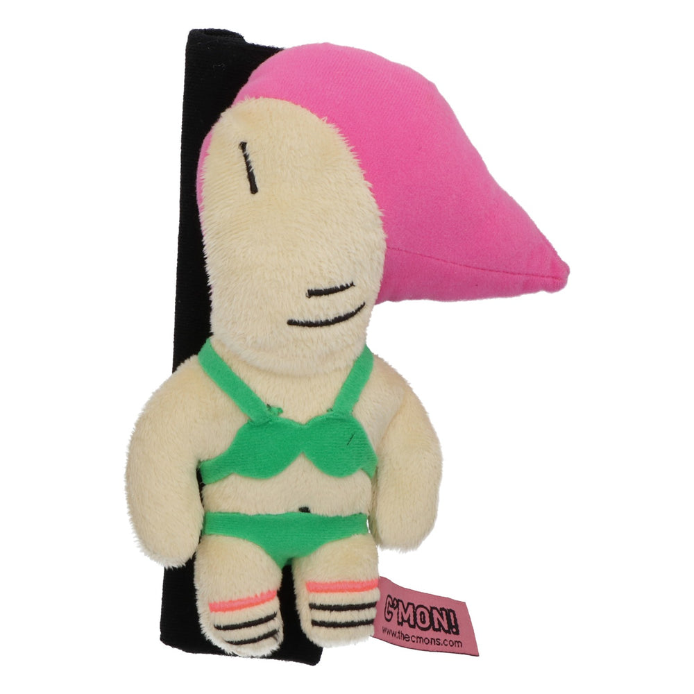 Jouet Opel, peluche « c'mon ! », les cmons, bikini vert, neuf, beige