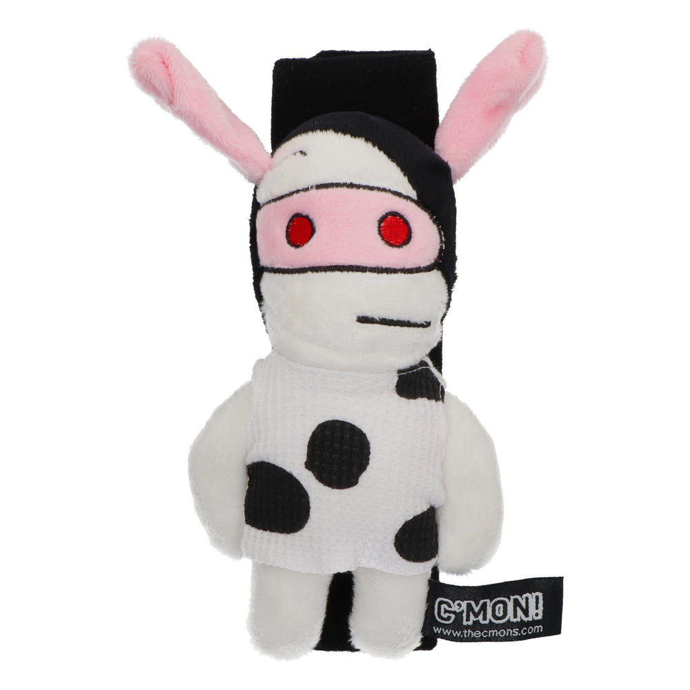 Jouet Opel, peluche « c'mon ! », la vache des Cmons, neuve, en polyester blanc