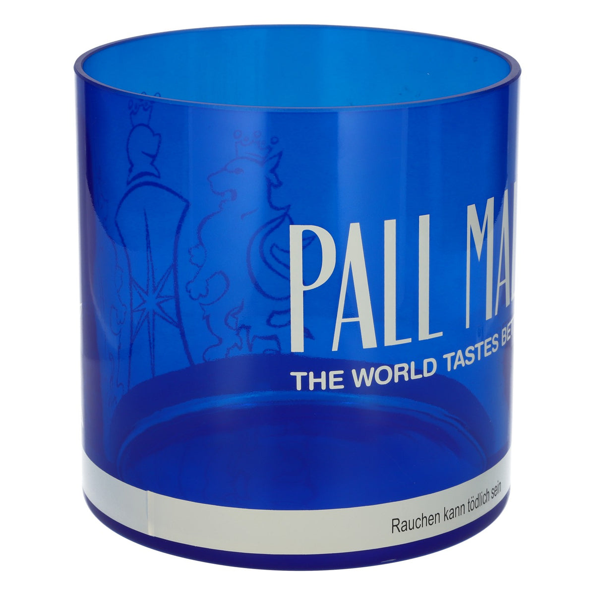 Cendrier Pall Mall XXL en verre bleu massif, grand verre décoratif, 2,33 kg – Vue 2