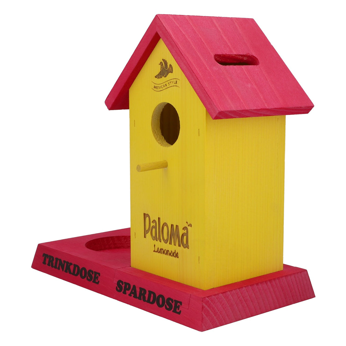 Paloma Softdrink Boîte à pourboires en bois véritable Nichoir Tirelire Caisse – Vue 4