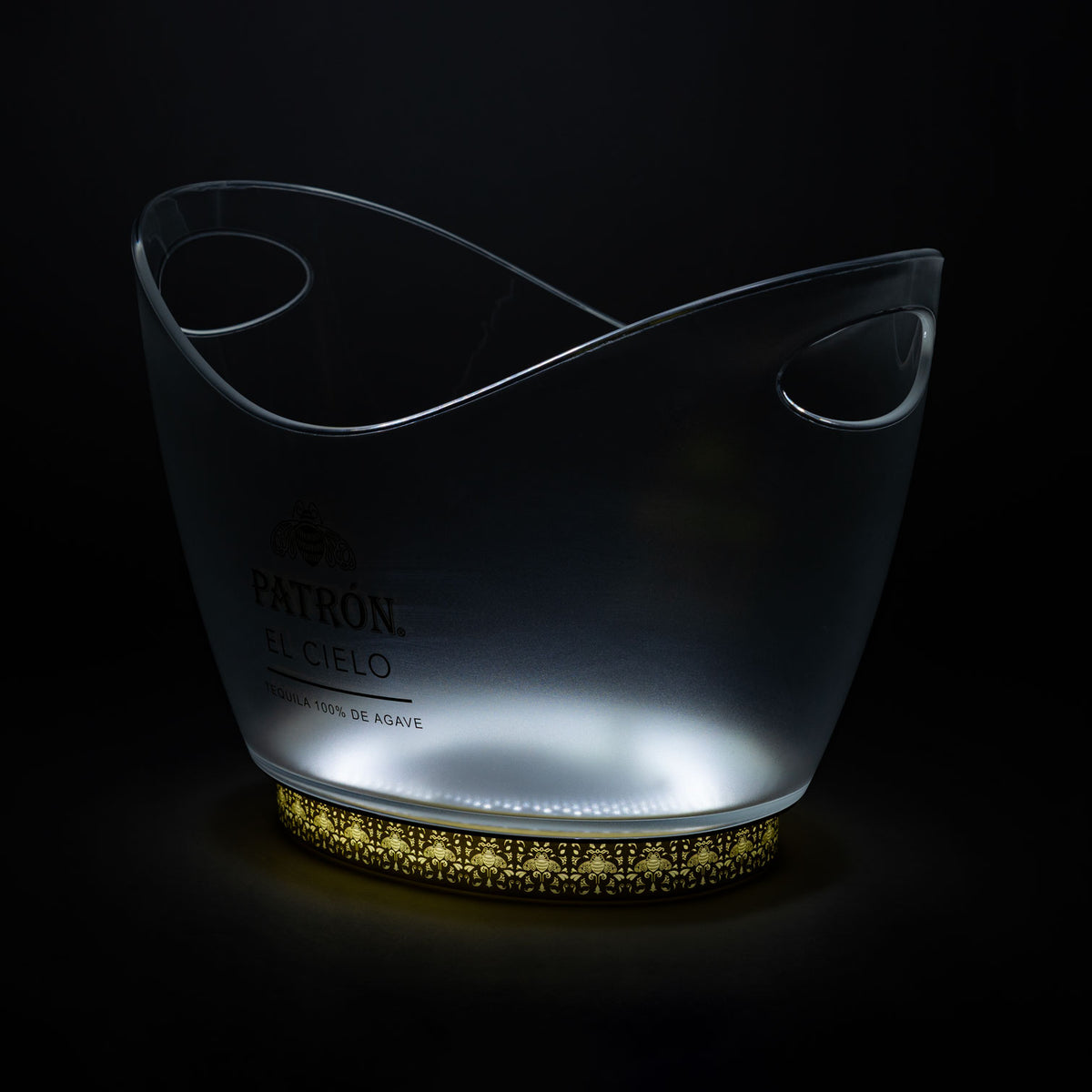 Refroidisseur à piles LED Patron Tequila « EL Cielo Illuminated Ice Bucket » avec bloc d'alimentation – Vue 6