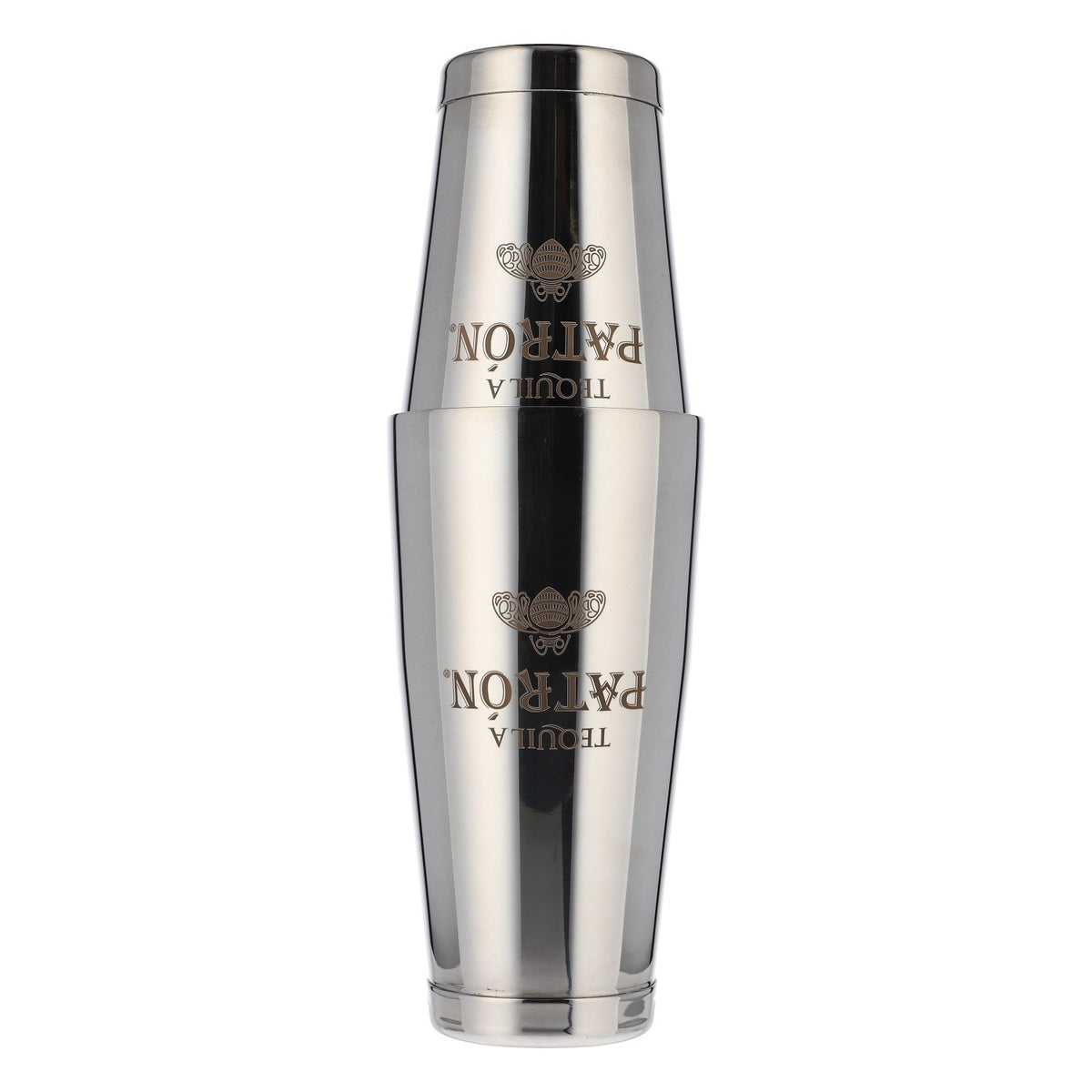 Patron Tequila Shaker Mixer Accessoires de bar Cocktail Acier inoxydable Argent