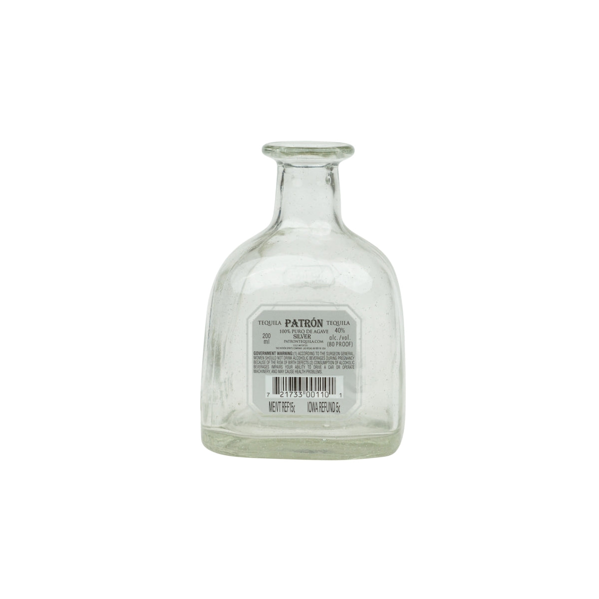 Vase Patron Tequila Fleurs 0,2 l Bouteilles vides Présentoir de bar Décoration de mariage – Vue 2