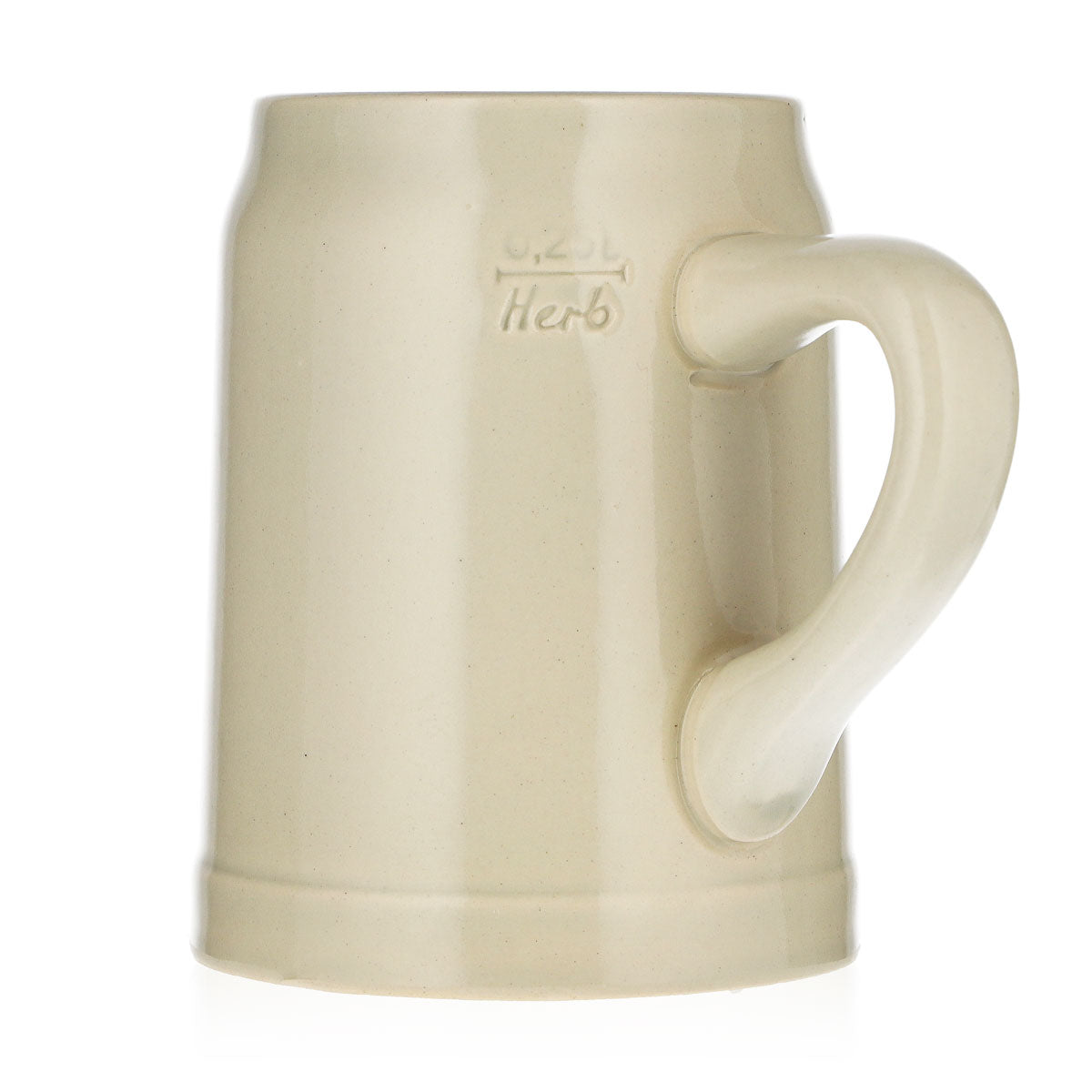 Verre à bière Paulaner 0,25 l, chope en terre cuite Salvator, chope à bière blanche en terre cuite, mini-chope en faïence – Vue 4