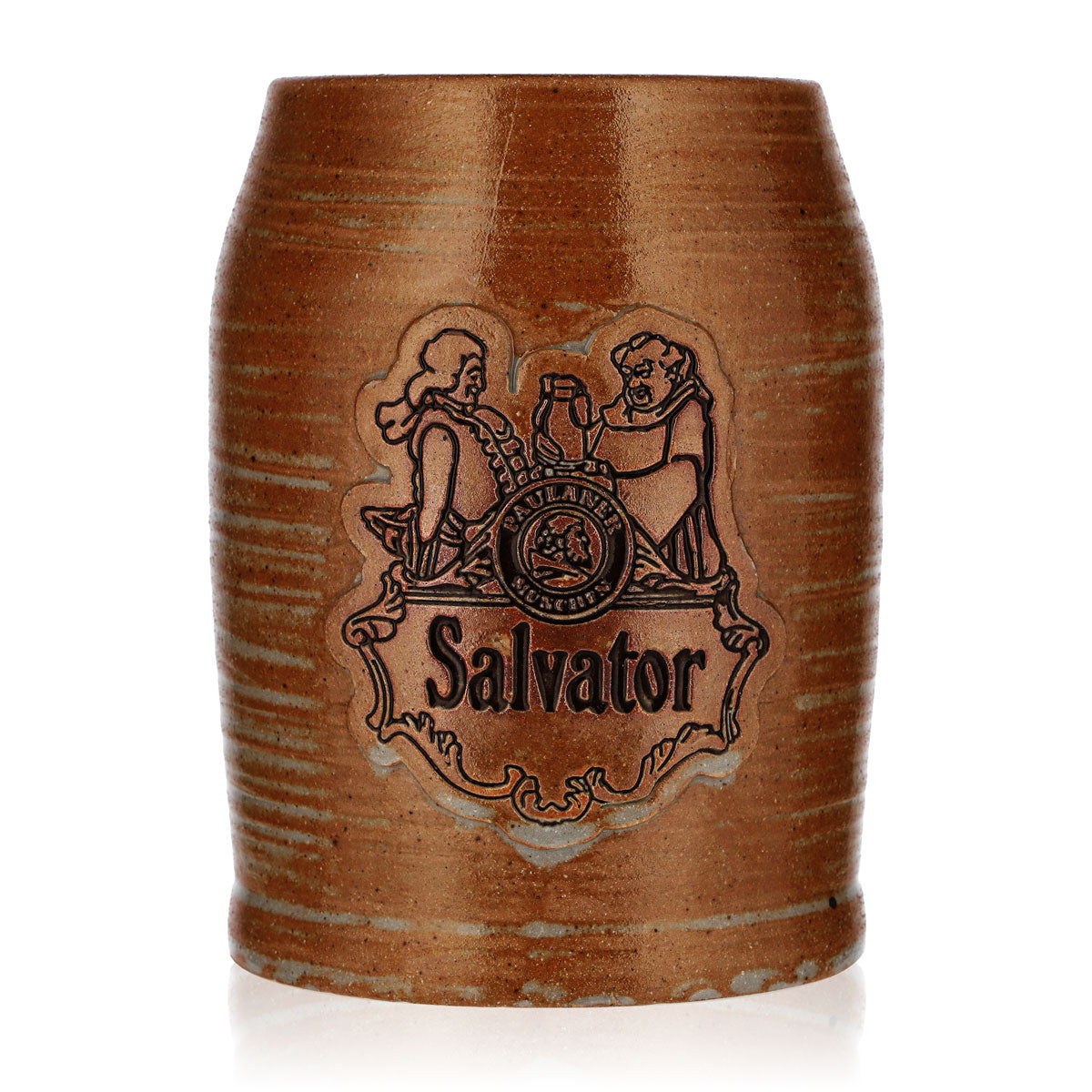 Verre à bière Paulaner 0,73 l, chope en terre cuite Salvator