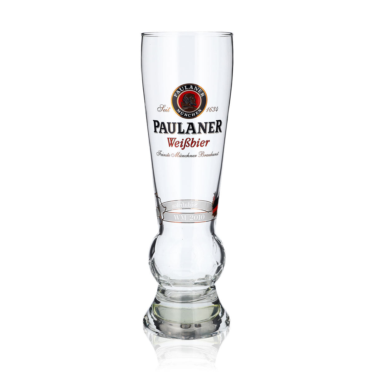 Verre à bière Paulaner Verre à bière blanche Édition spéciale Coupe du monde 2010 Éclairage