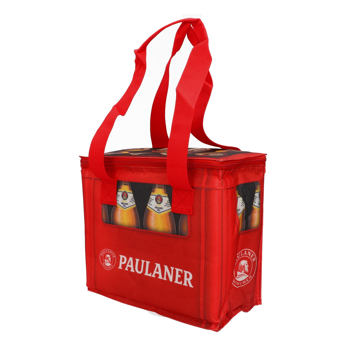 Sac isotherme pour bière Paulaner Coller Bag Icebag Retro Camping Sac de plage rouge – Vue 2