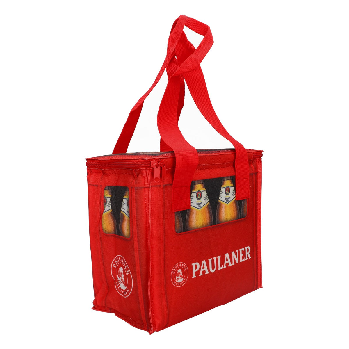 Sac isotherme pour bière Paulaner Coller Bag Icebag Retro Camping Sac de plage rouge – Vue 4
