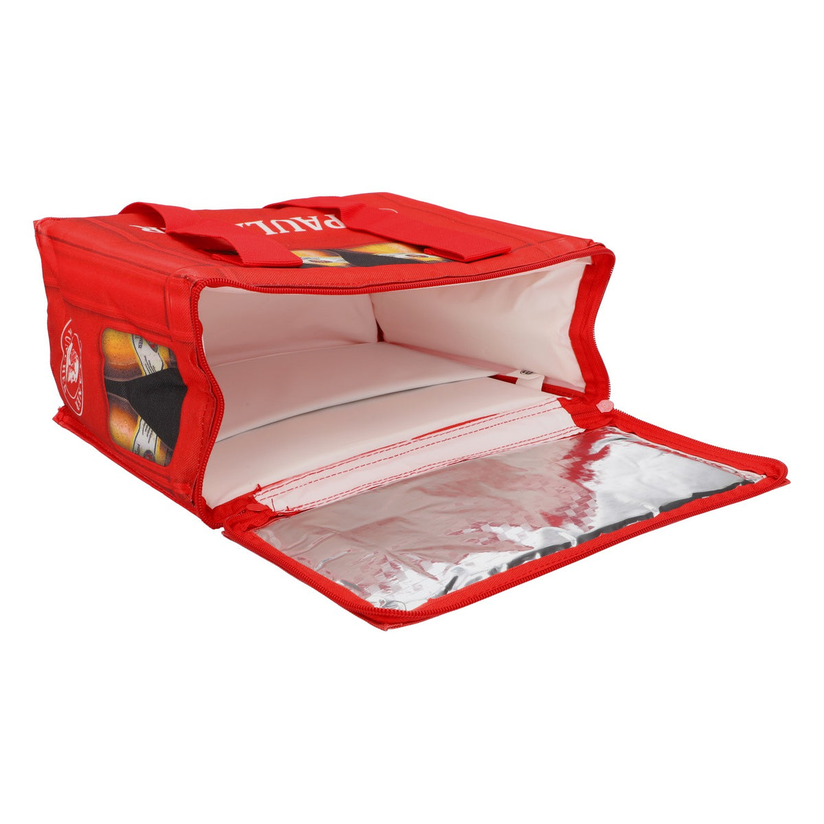 Sac isotherme pour bière Paulaner Coller Bag Icebag Retro Camping Sac de plage rouge – Vue 5